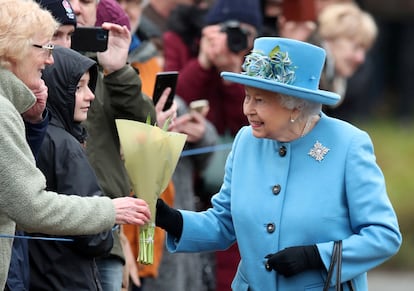 La reina Isabel II, en Norfolk (el Reino Unido), el pasado febrero.