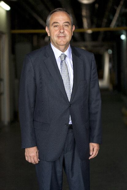 José Luis Morlanes, presidente de La Seda, en El Prat.