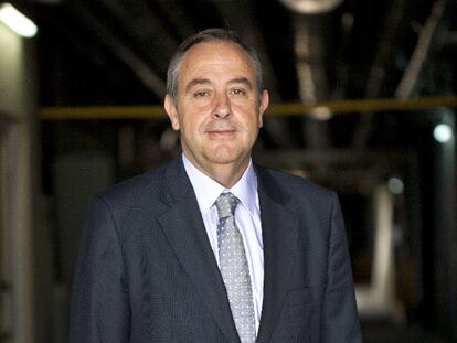 José Luis Morlanes, presidente de La Seda, en El Prat.