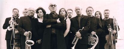 Los componentes de la Michael Nyman Band.