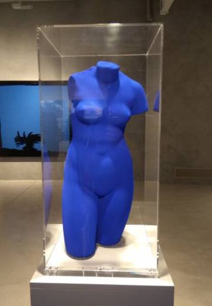 'Venus Bleue', Yves Klein, realizada en 1962 en Azul Klein,