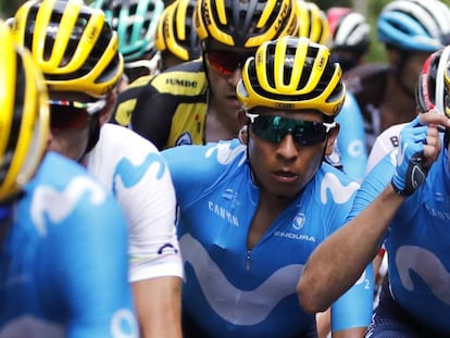 Nairo Quintana, durante la 12ª etapa del Tour.