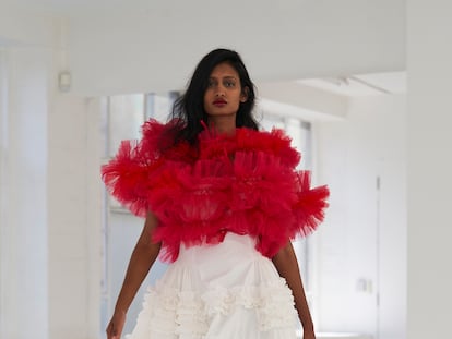 Vestidos contra la tristeza en Molly Goddard