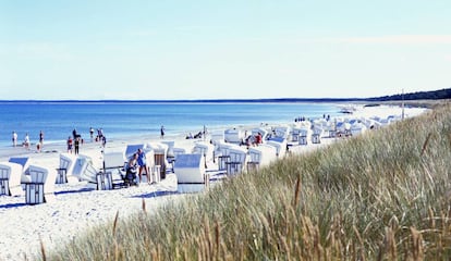 Una de las playas de la isla de Rügen.