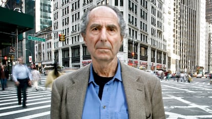 Philip Roth, en Nueva York.