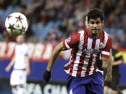 Diego Costa durante el partido 