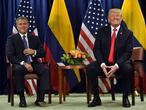 El presidente de Colombia, Iván Duque, junto a su homólogo de Estados Unidos, Donald Trump.