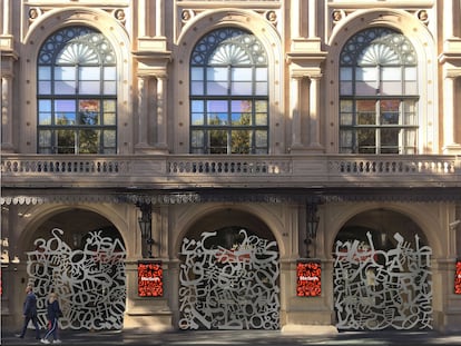 Proyecto para las nuevas puertas del teatro del Liceo obra del artista Jaume Plensa.