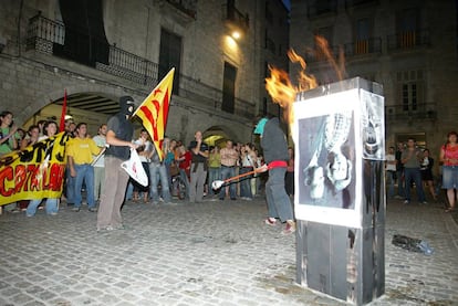 Crema d'una foto dels Reis a Girona el 2007.