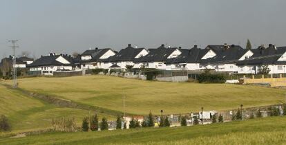 Terrenos en los que tenía que haberse levantado un campo de golf. 