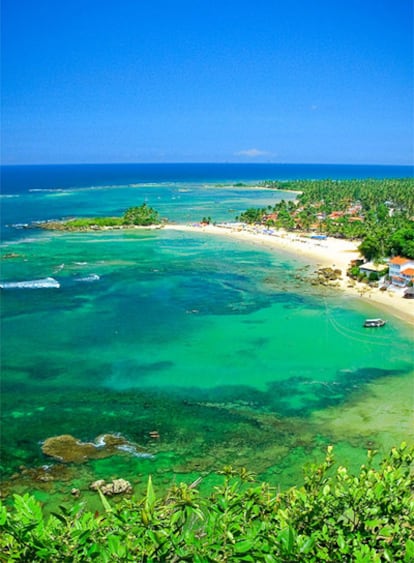 Vistas de una de las playas de Morro Sâo Paulo