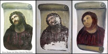 &#039;Ecce Homo&#039; pintado por el artista El&iacute;as Garc&iacute;a Mart&iacute;nez