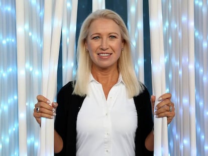 Clea Newman, hija menor de Paul Newman, durante la presentación de 'Lo que de verdad importa'.