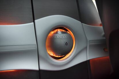 El pequeño módulo de Devialet en el prototipo de Symbioz, de Renault.