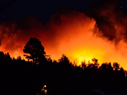 Incendio en la isla canaria de La Palma, el pasado julio.