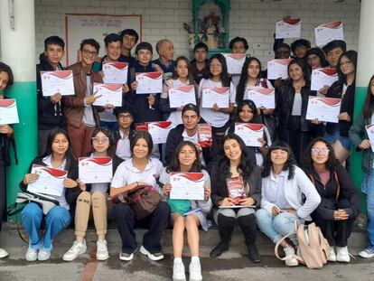 Alumnos de los círculos matemáticos de Soacha.