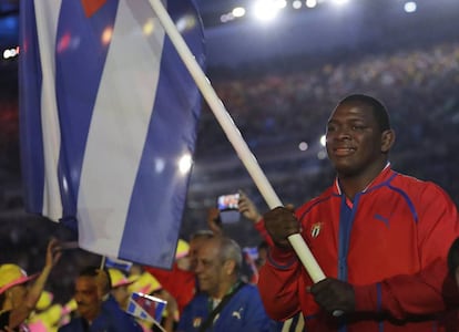 El luchador cubano Mijain López.