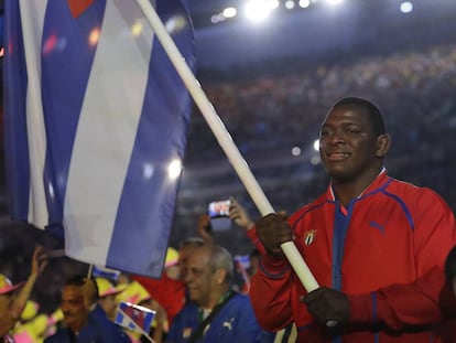 El luchador cubano Mijain L&oacute;pez.