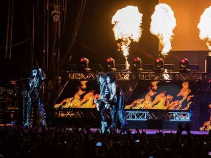 Actuacion de Kiss en el Resurrection Fest en Viveiro.