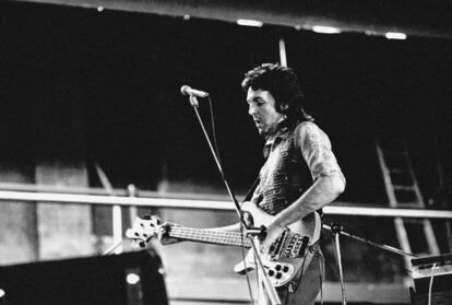 Paul McCartney, en un ensayo en 1973.