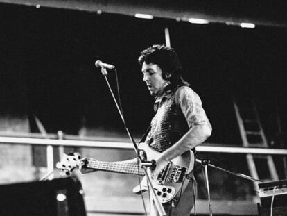 Paul McCartney, en un ensayo en 1973.