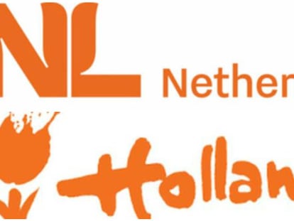 Nuevo logo de Países Bajos (arriba) y el antiguo. 