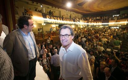 Artur Mas, el s&aacute;bado en Molins de Rei