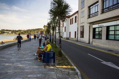 Comienzo del paseo marítimo de A Pobra do Caramiñal.