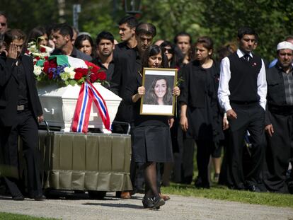Funeral por las víctimas de la matanza de la isla de Utoya