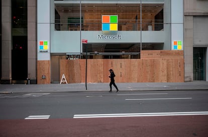 Una tienda de Microsoft en Nueva York.