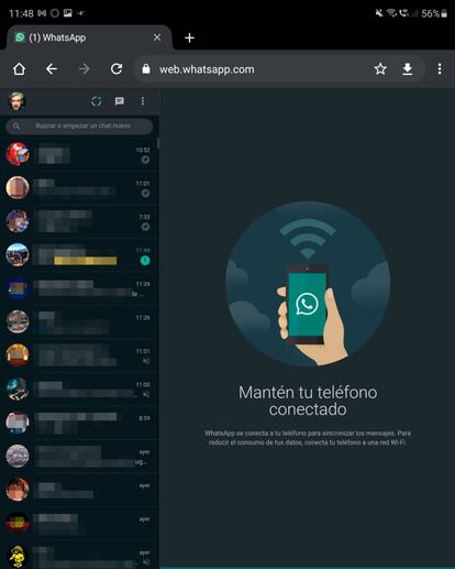 WhatsApp Web en tu móvil Android.