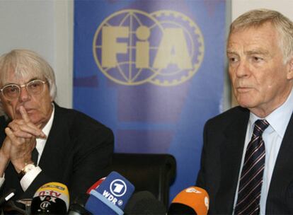 Ecclestone y Mosley