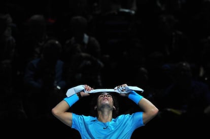 Nadal durante el partido