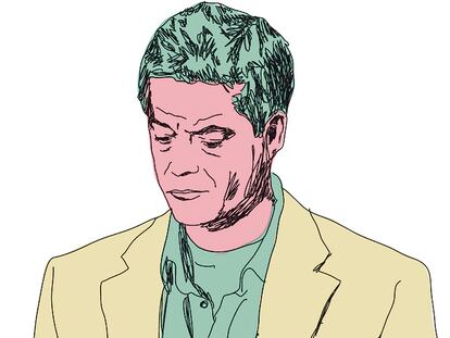 Jorge Sanz, en una ilustración de Miguel Lindo