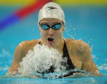 Mireia Belmonte, en la prueba de los 200 metros estilos.