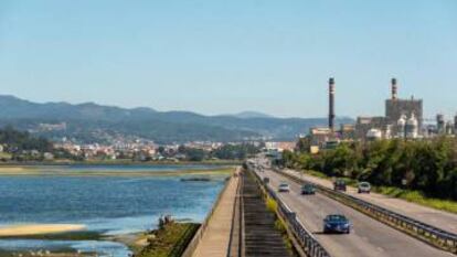 Fábrica de Ence en Pontevedra.