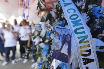 Family and friends visited Sofia Delgado's home to say goodbye. 