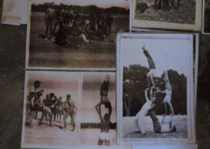 Im&aacute;genes de deportistas y acr&oacute;batas en el Cerro de los Locos.