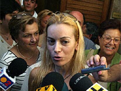 Susana Javaloyes, a su salida del tribunal.