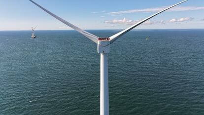 El parque eólico marino de Vineyard Wind, en una imagen facilitada por Avangrid.