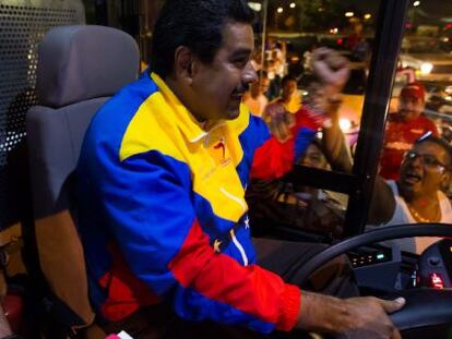 Maduro en un acto de campa&ntilde;a en Puerto Ordaz este s&aacute;bado.