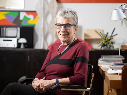 Anna Freixas, psychologist and author at her home in Barcelona.