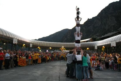 La V del passat Onze de Setembre, a Andorra.