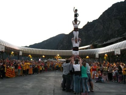 La V del passat Onze de Setembre, a Andorra.