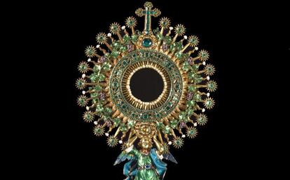 'La Lechuga', custodia del siglo XVIII con 1.485 esmeraldas.