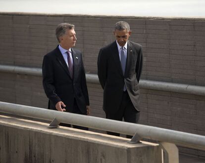 Obama e Macri, nesta quinta-feira na Argentina.