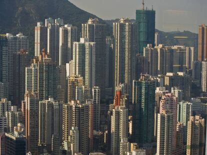 Vista panor&aacute;mica de Hong Kong.