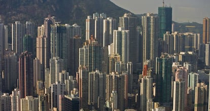 Vista panorámica de Hong Kong.