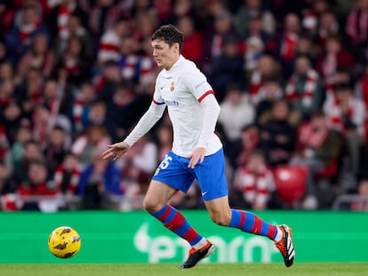 Christensen, en el partido del Barcelona ante el Athletic.