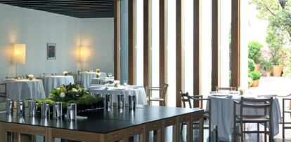 Sala del restaurante Atrio, en Cáceres.